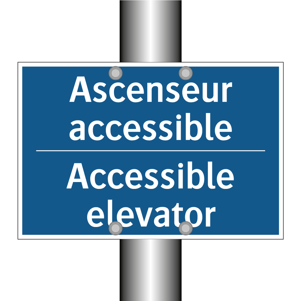 Ascenseur accessible - Accessible elevator
