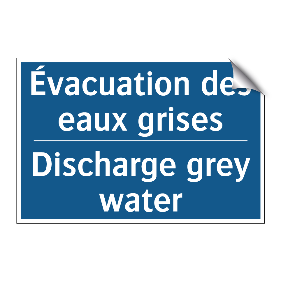 Évacuation des eaux grises - Discharge grey water