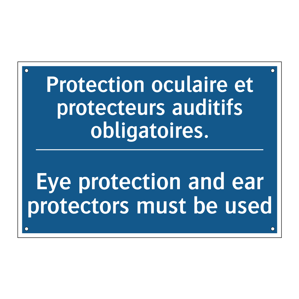 Protection oculaire et protecteurs  /.../ - Eye protection and ear protectors  /.../