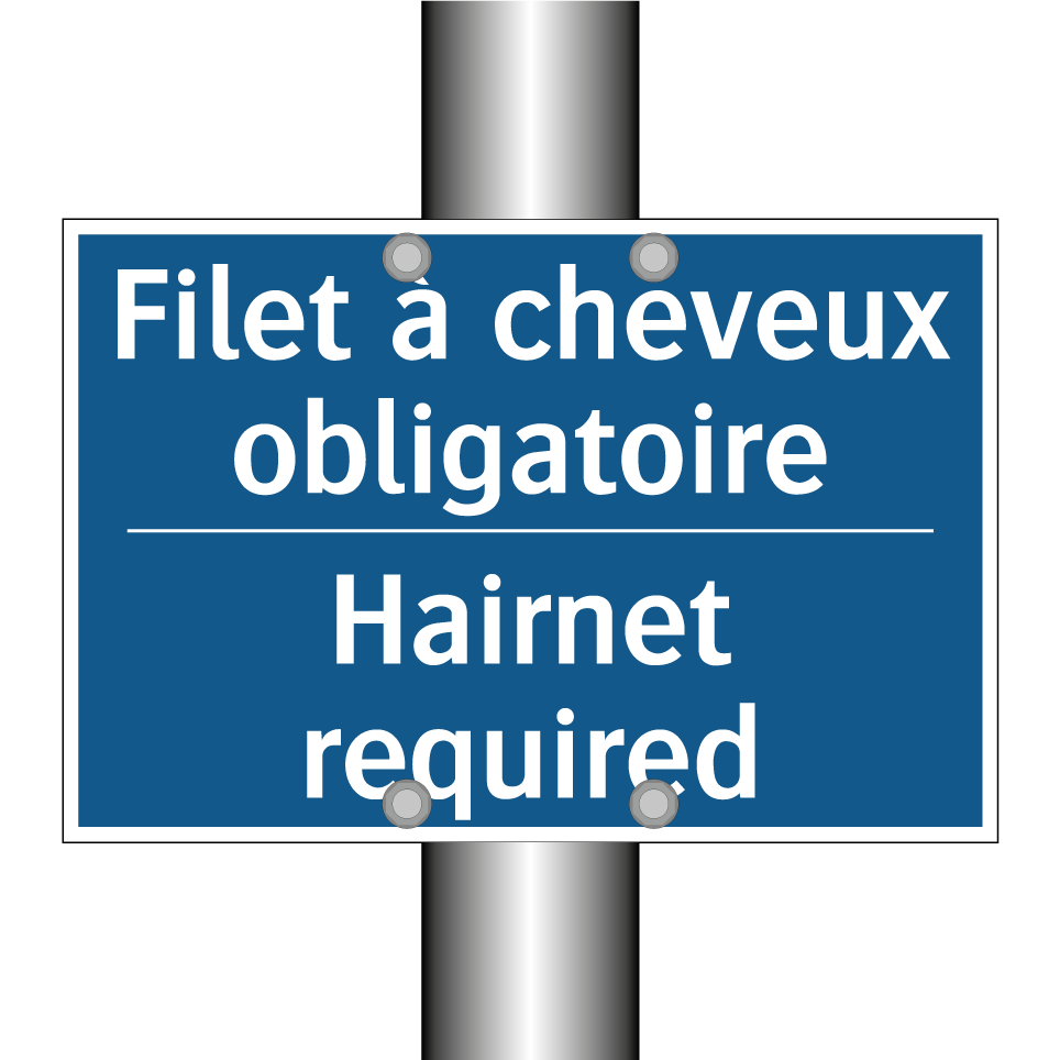 Filet à cheveux obligatoire - Hairnet required