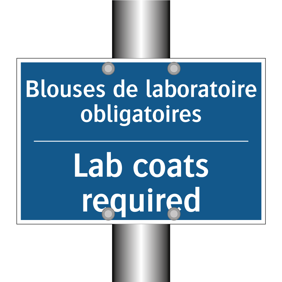 Blouses de laboratoire obligatoires /.../ - Lab coats required