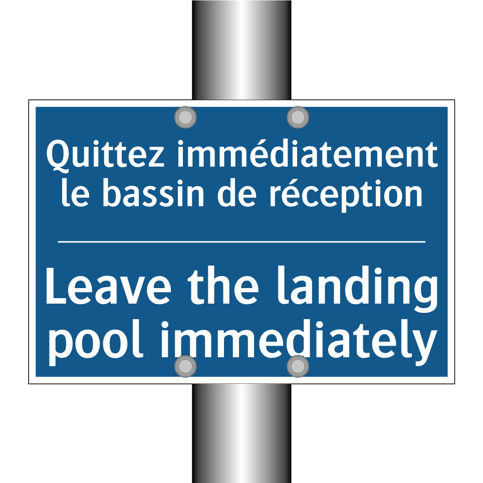 Quittez immédiatement le bassin  /.../ - Leave the landing pool immediately /.../