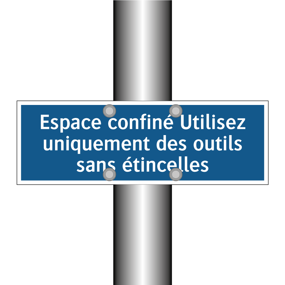 Espace confiné Utilisez uniquement des outils sans étincelles