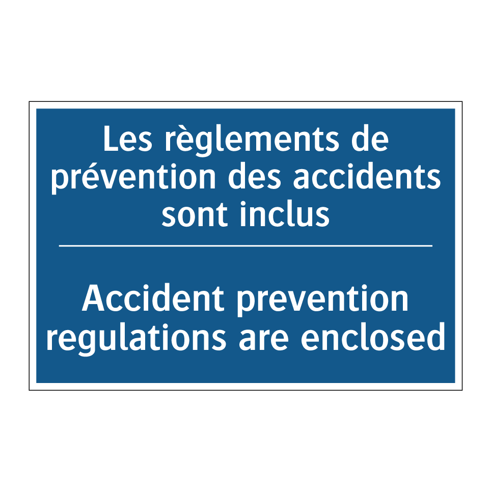 Les règlements de prévention des  /.../ - Accident prevention regulations  /.../