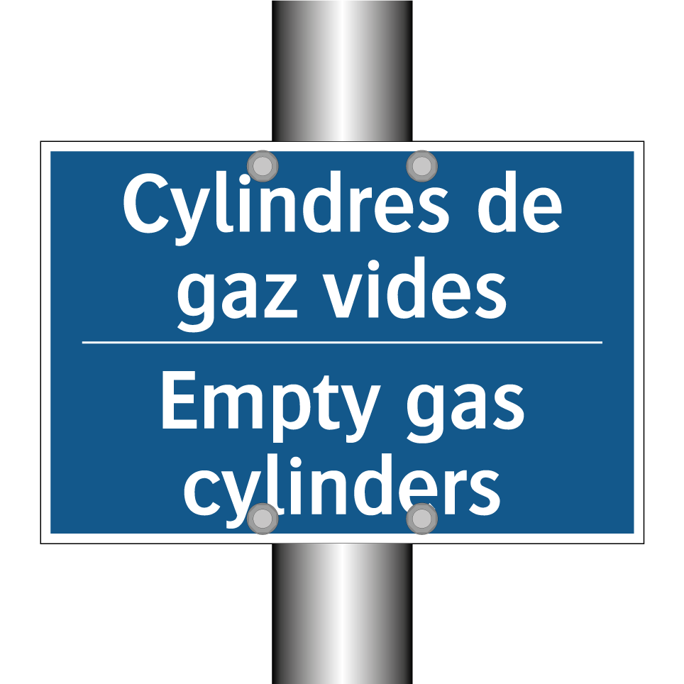 Cylindres de gaz vides - Empty gas cylinders