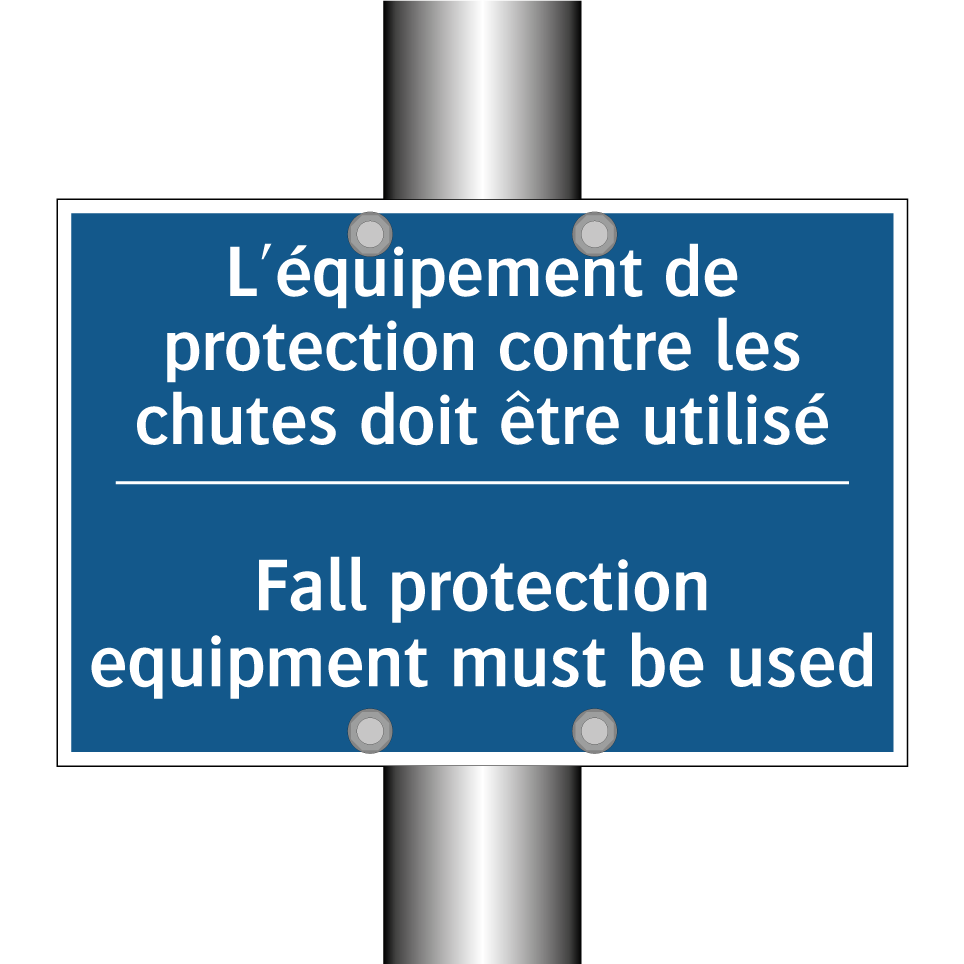 L'équipement de protection contre  /.../ - Fall protection equipment must  /.../