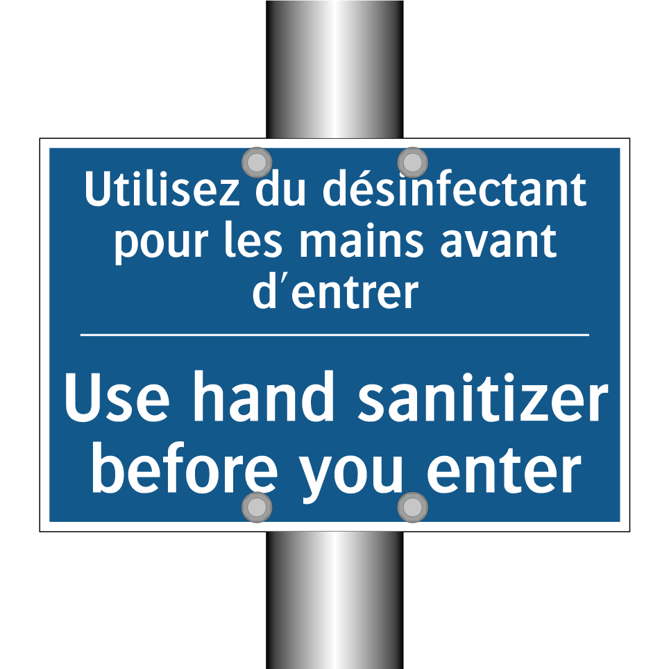 Utilisez du désinfectant pour  /.../ - Use hand sanitizer before you  /.../