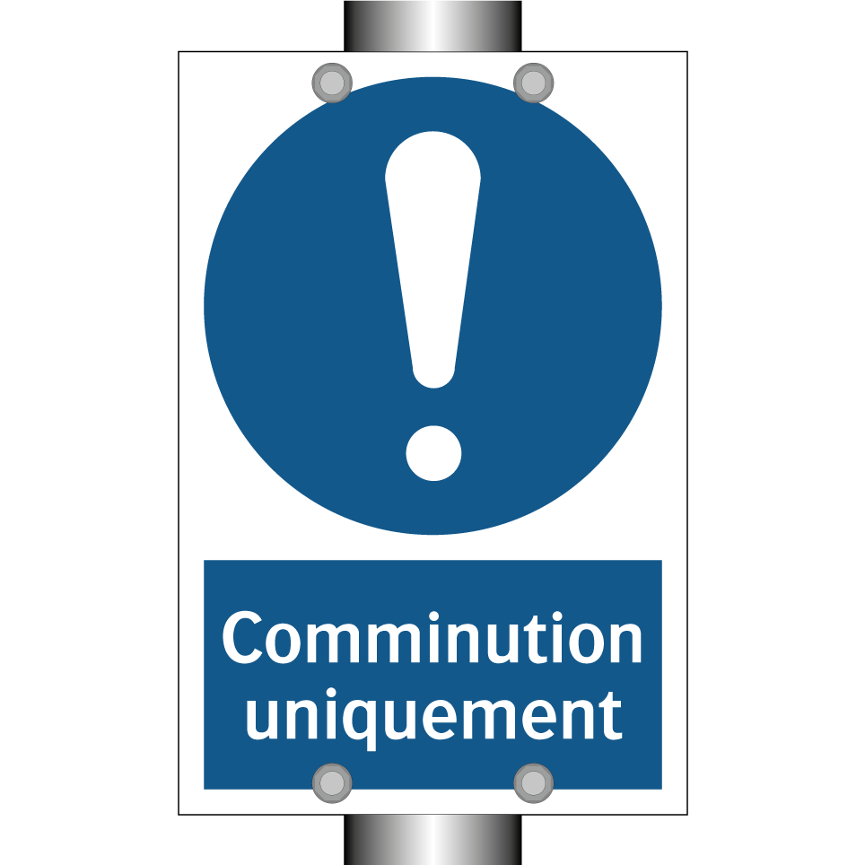 Comminution uniquement