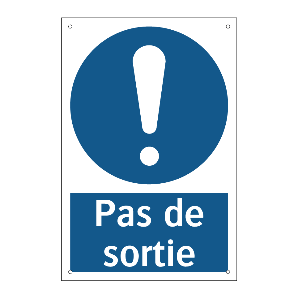 Pas de sortie