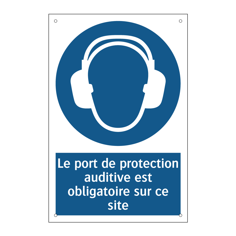 Le port de protection auditive est obligatoire sur ce site.
