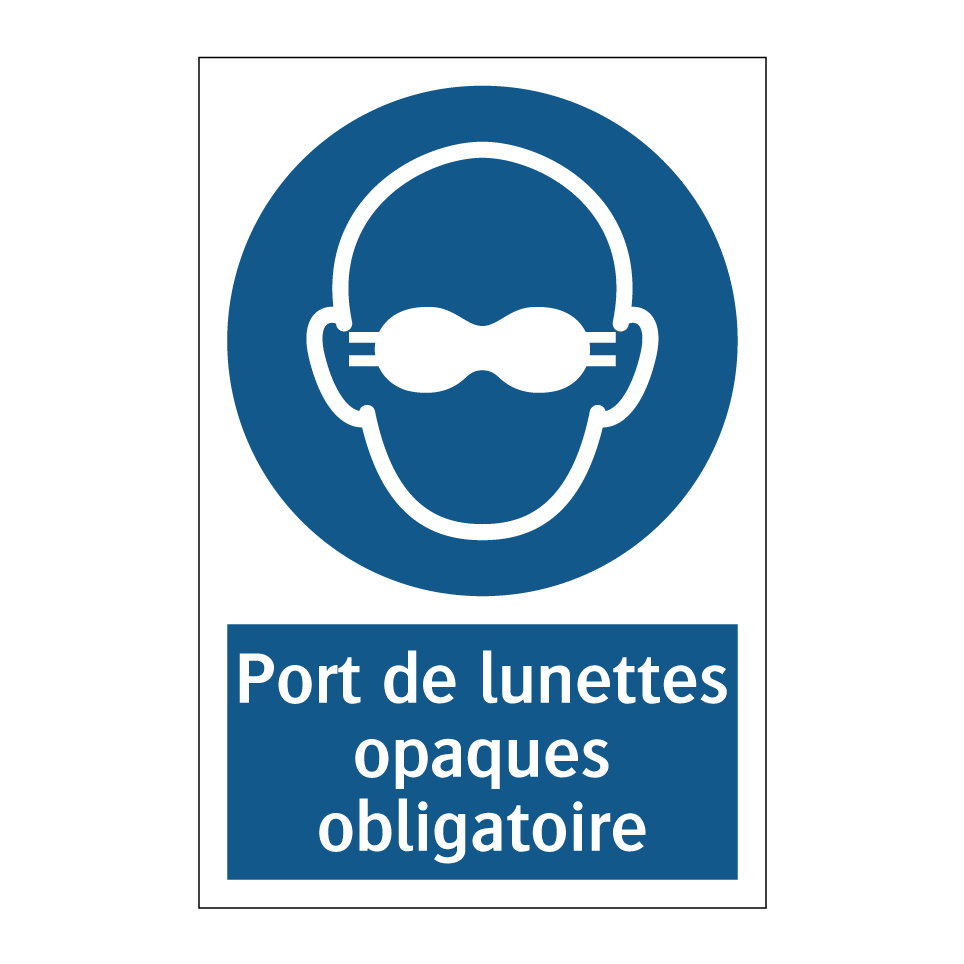 Port de lunettes opaques obligatoire