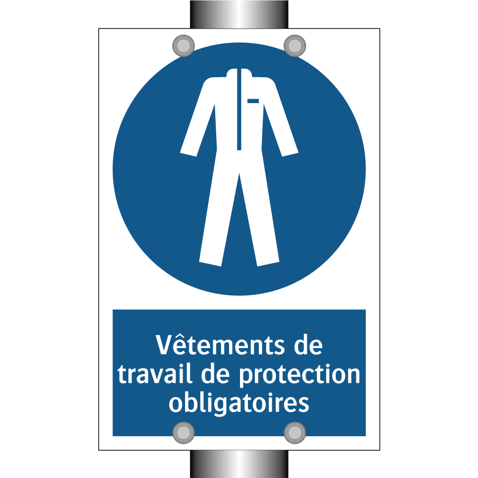 Vêtements de travail de protection obligatoires