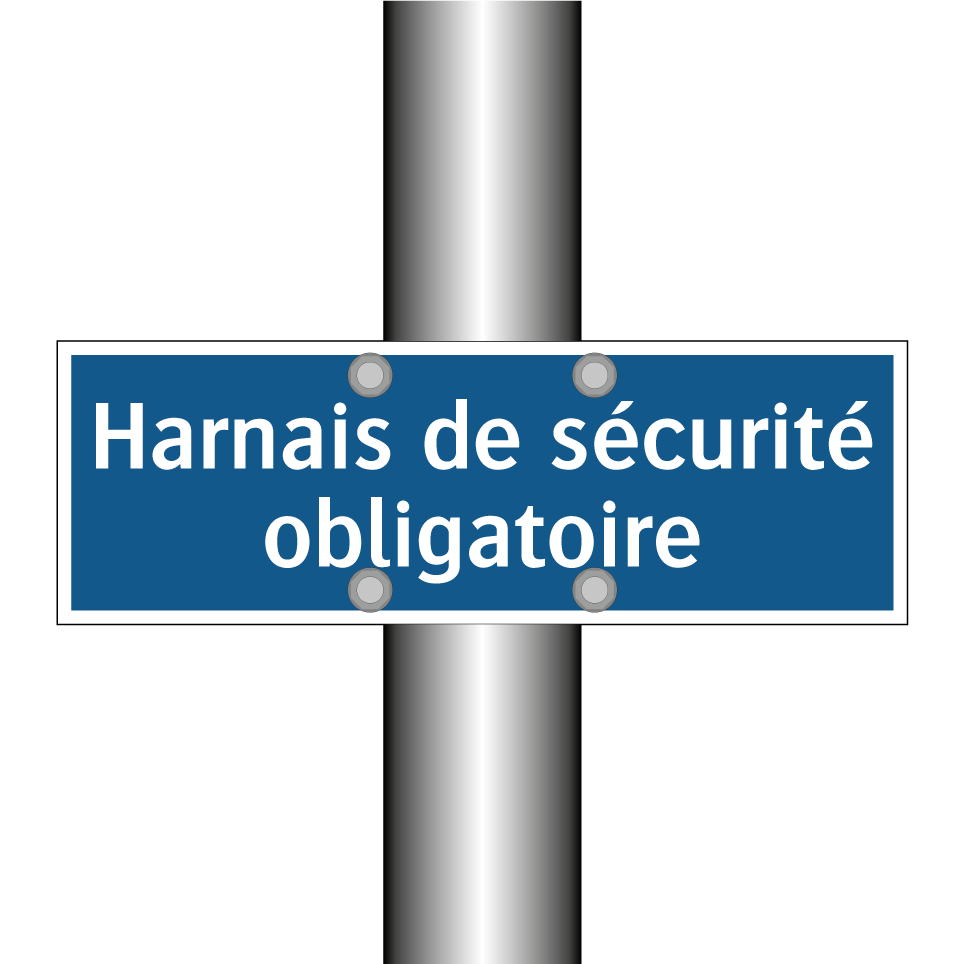 Harnais de sécurité obligatoire
