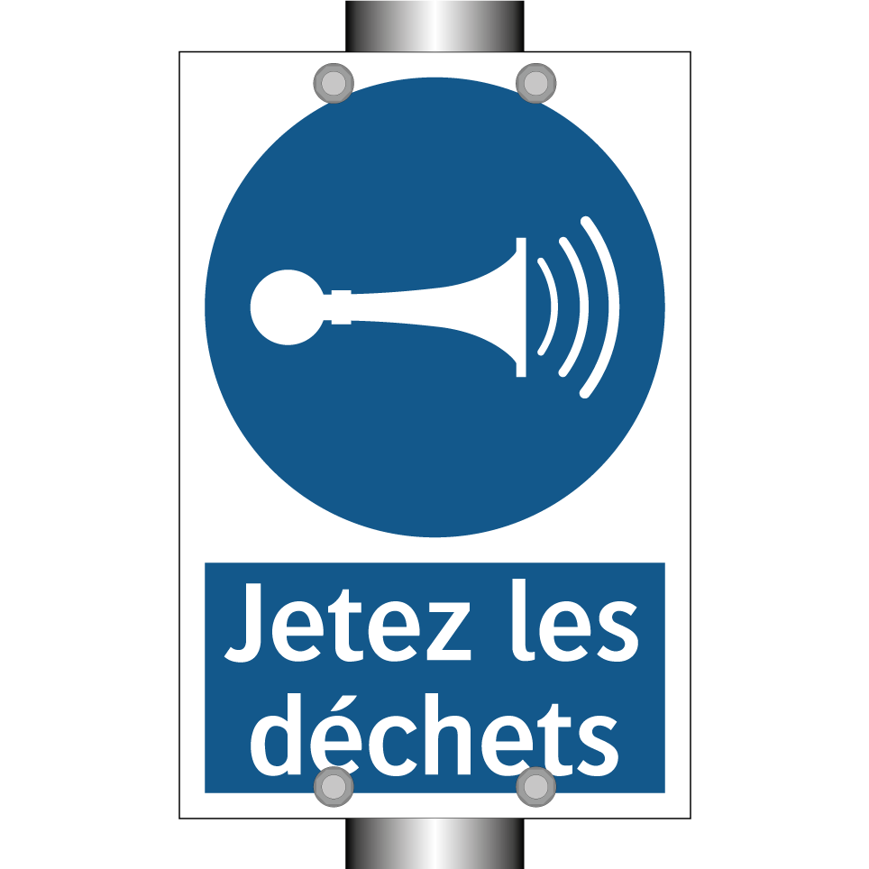 Jetez les déchets