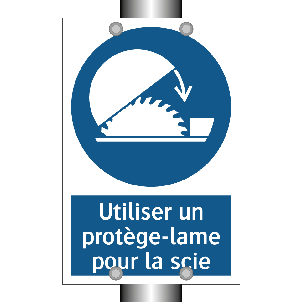 Utiliser un protège-lame pour la scie