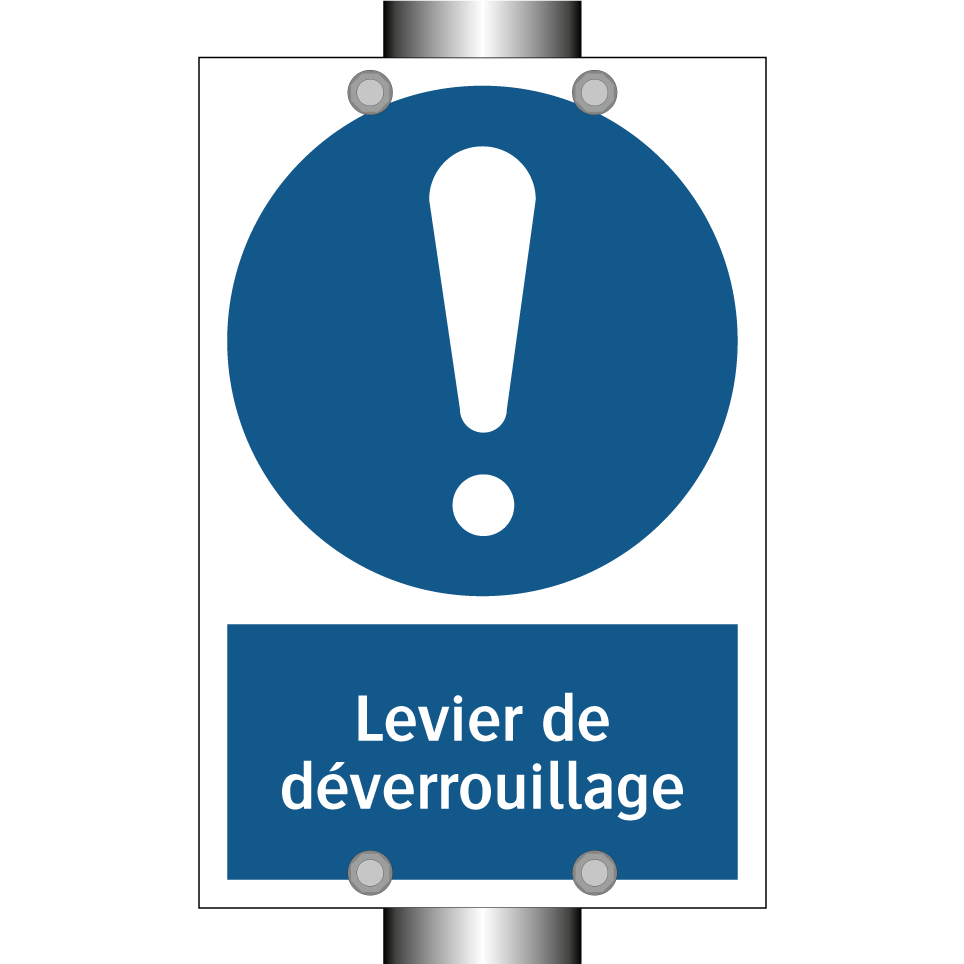 Levier de déverrouillage