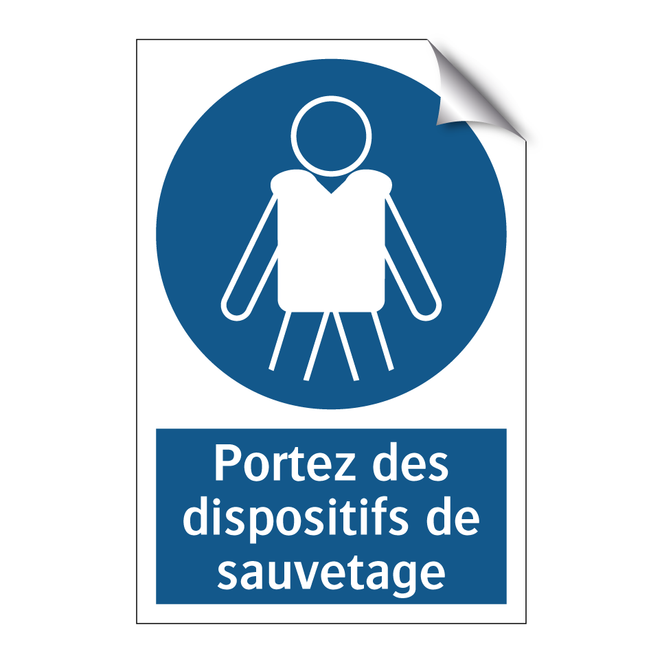 Portez des dispositifs de sauvetage