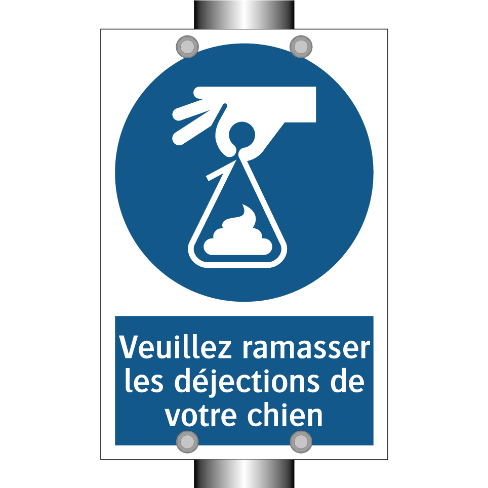 Veuillez ramasser les déjections de votre chien