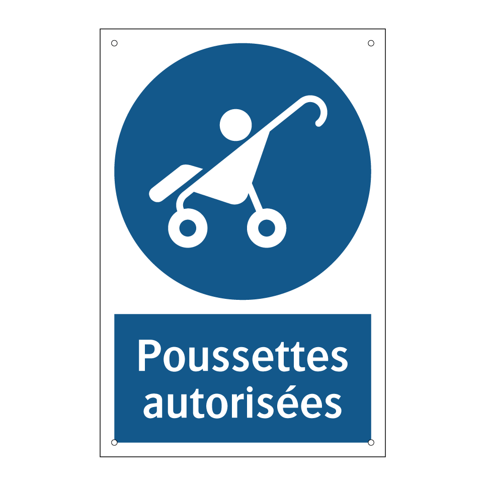 Poussettes autorisées