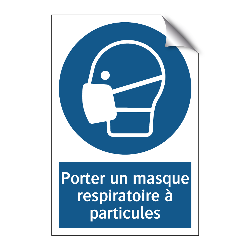 Porter un masque respiratoire à particules
