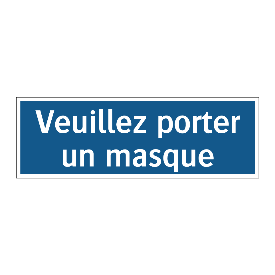 Veuillez porter un masque.