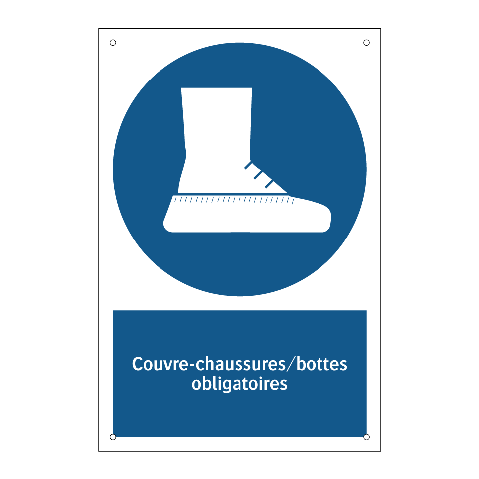 Couvre-chaussures/bottes obligatoires