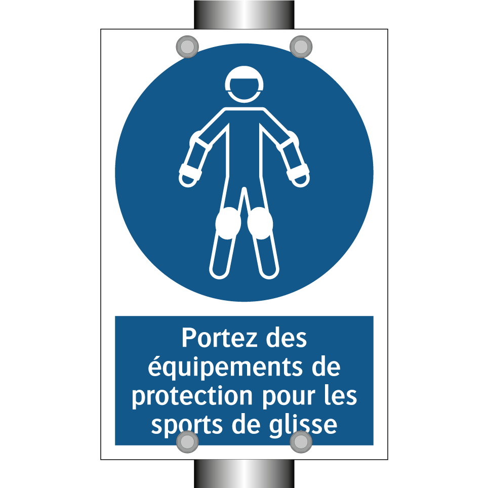 Portez des équipements de protection pour les sports de glisse