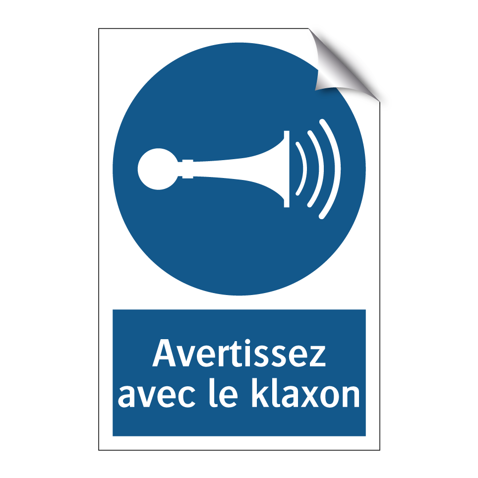 Avertissez avec le klaxon