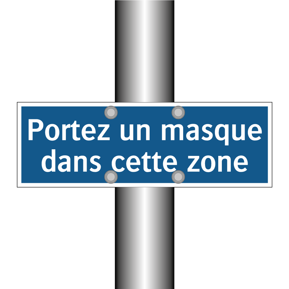 Portez un masque dans cette zone