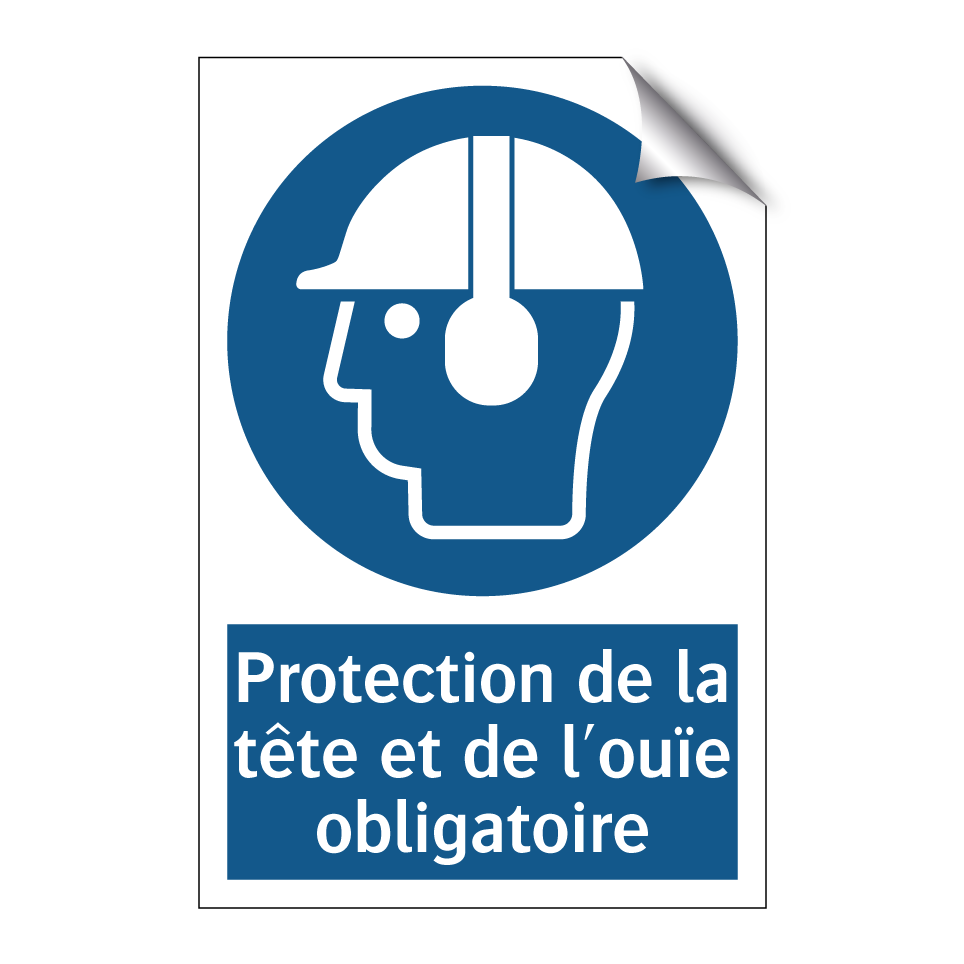 Protection de la tête et de l'ouïe obligatoire