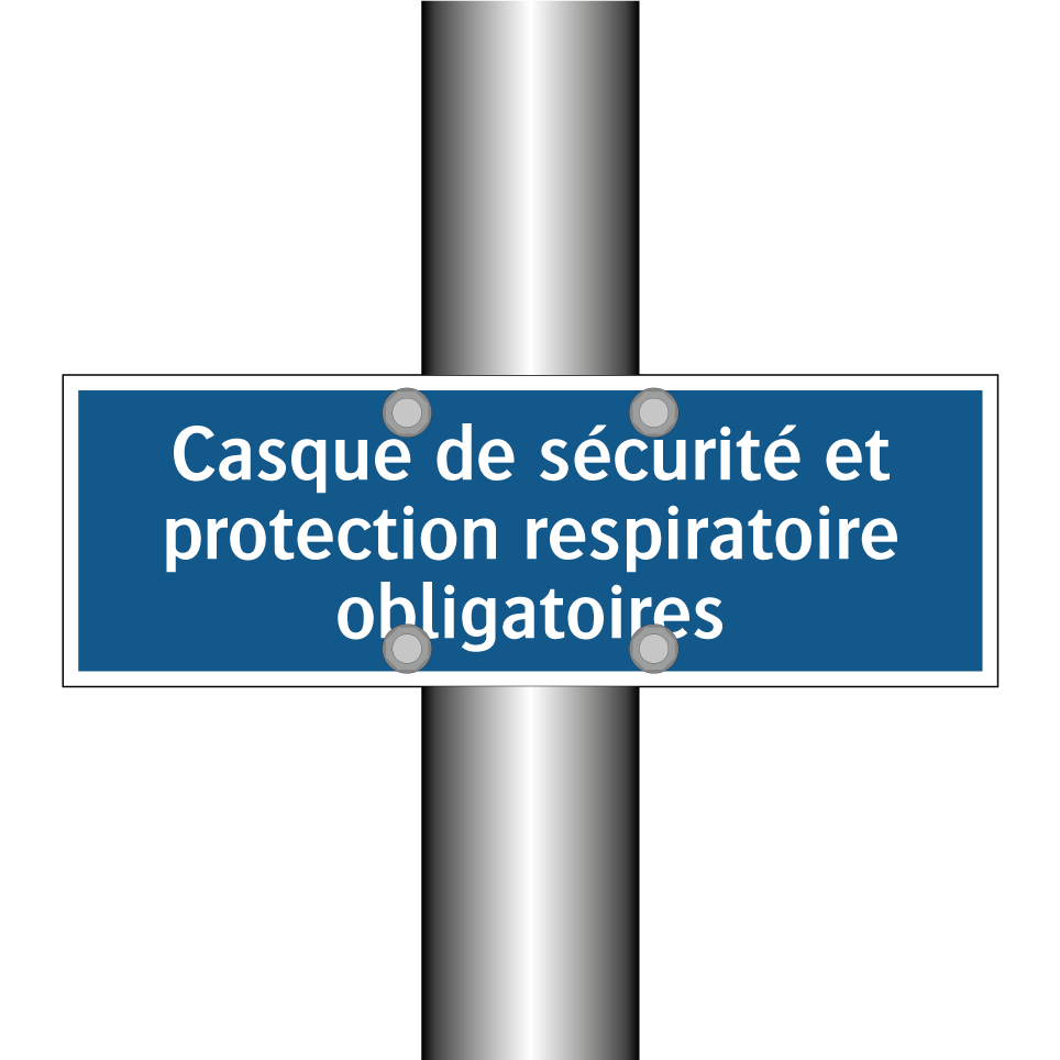Casque de sécurité et protection respiratoire obligatoires