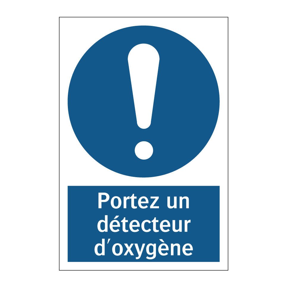 Portez un détecteur d'oxygène