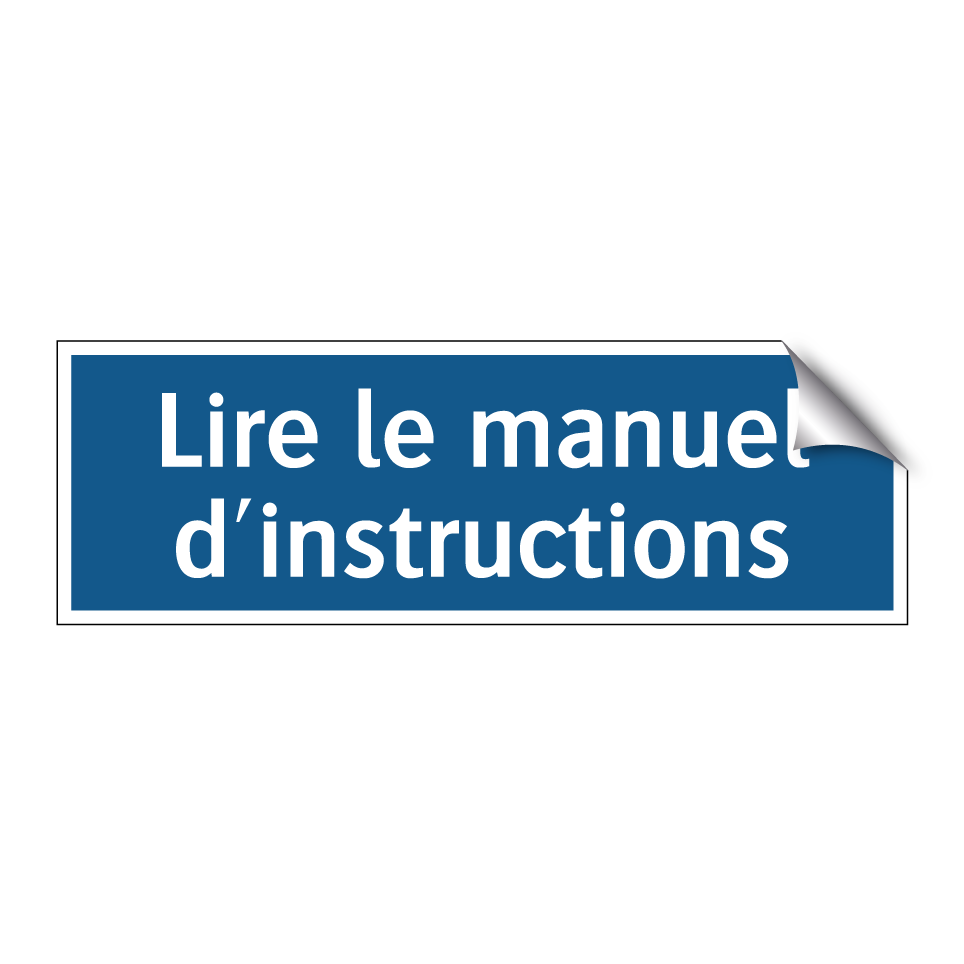 Lire le manuel d'instructions