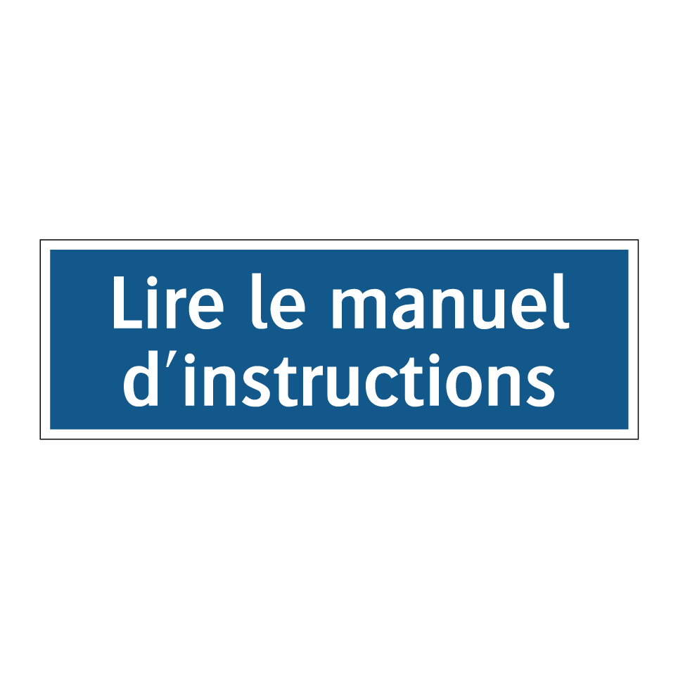Lire le manuel d'instructions