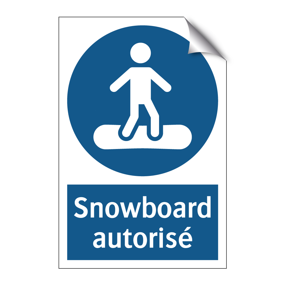 Snowboard autorisé