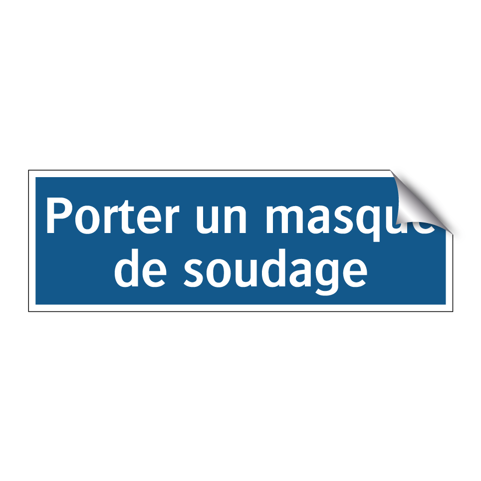Porter un masque de soudage