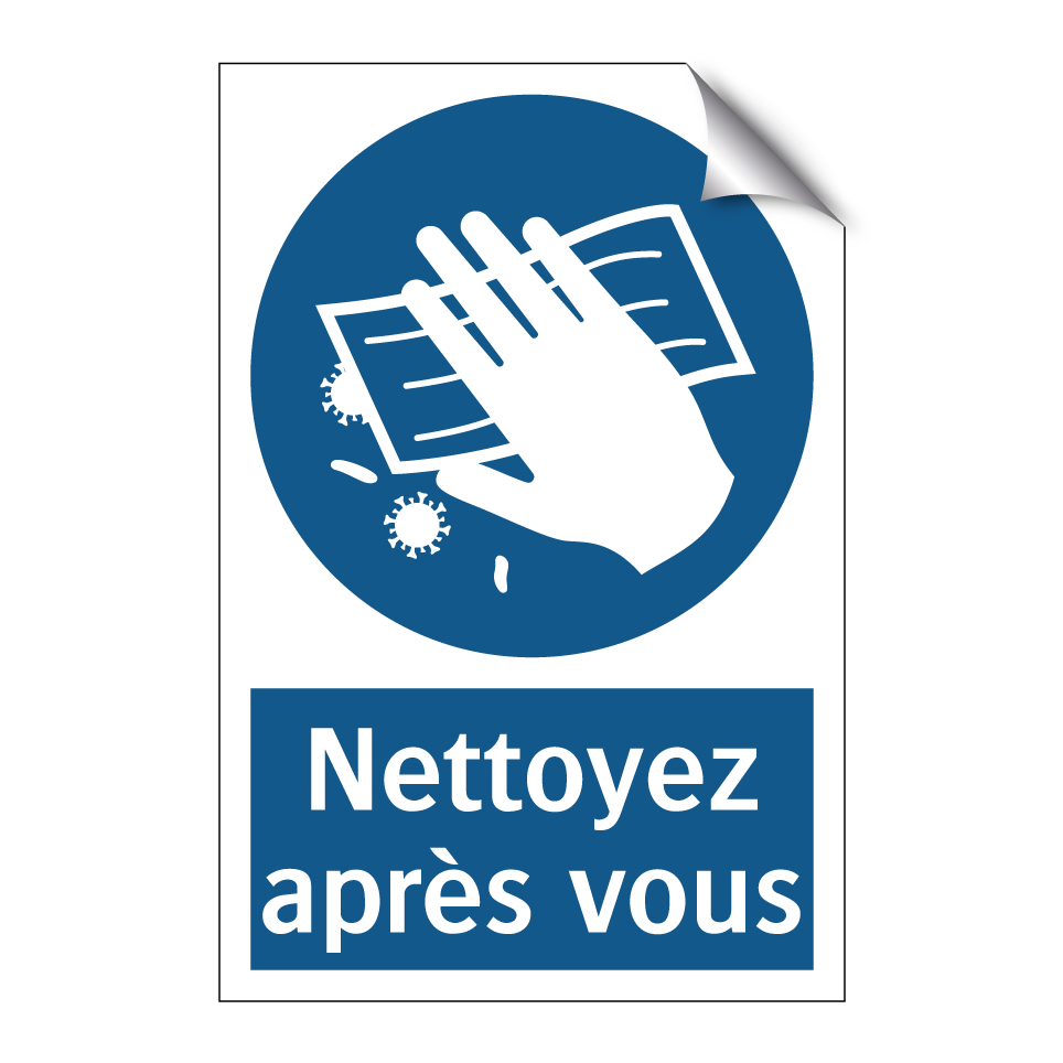 Nettoyez après vous