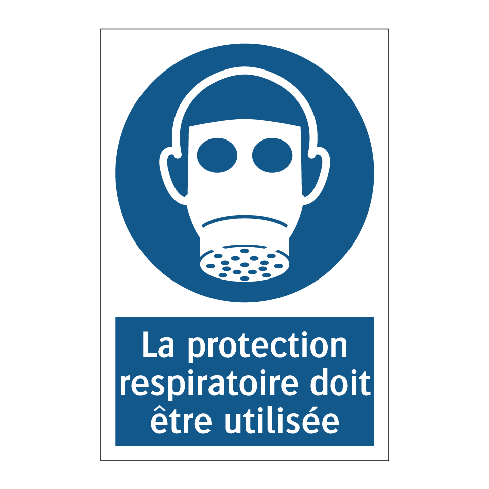 La protection respiratoire doit être utilisée