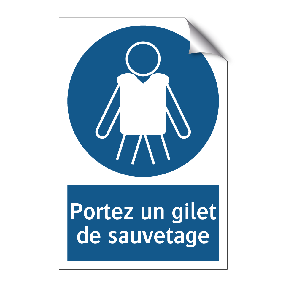 Portez un gilet de sauvetage