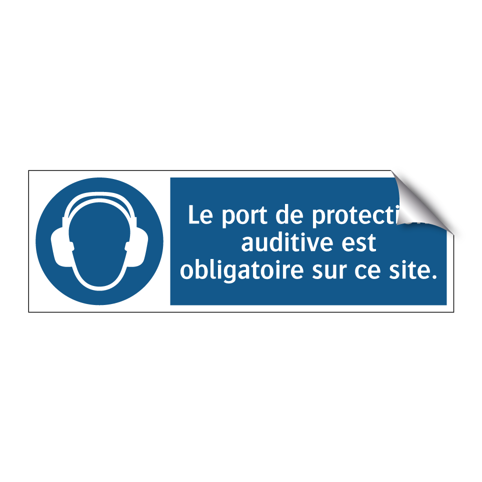 Le port de protection auditive est obligatoire sur ce site.