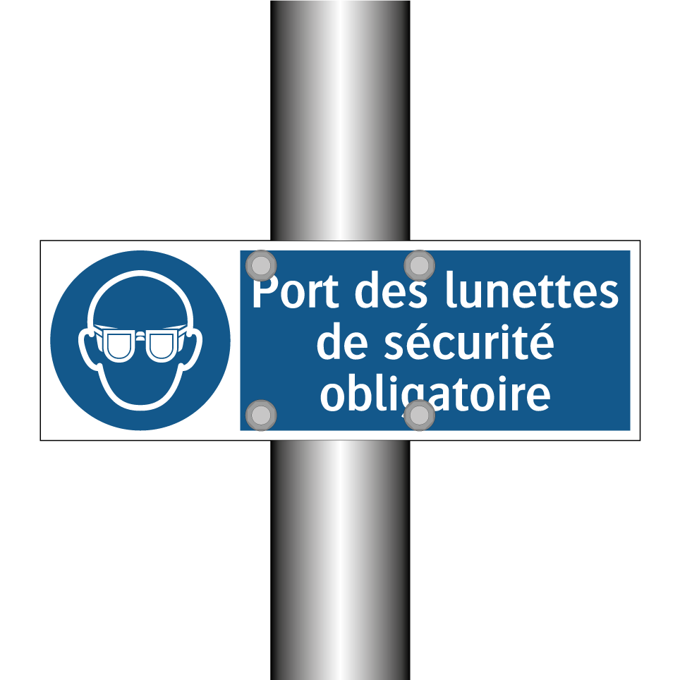Port des lunettes de sécurité obligatoire