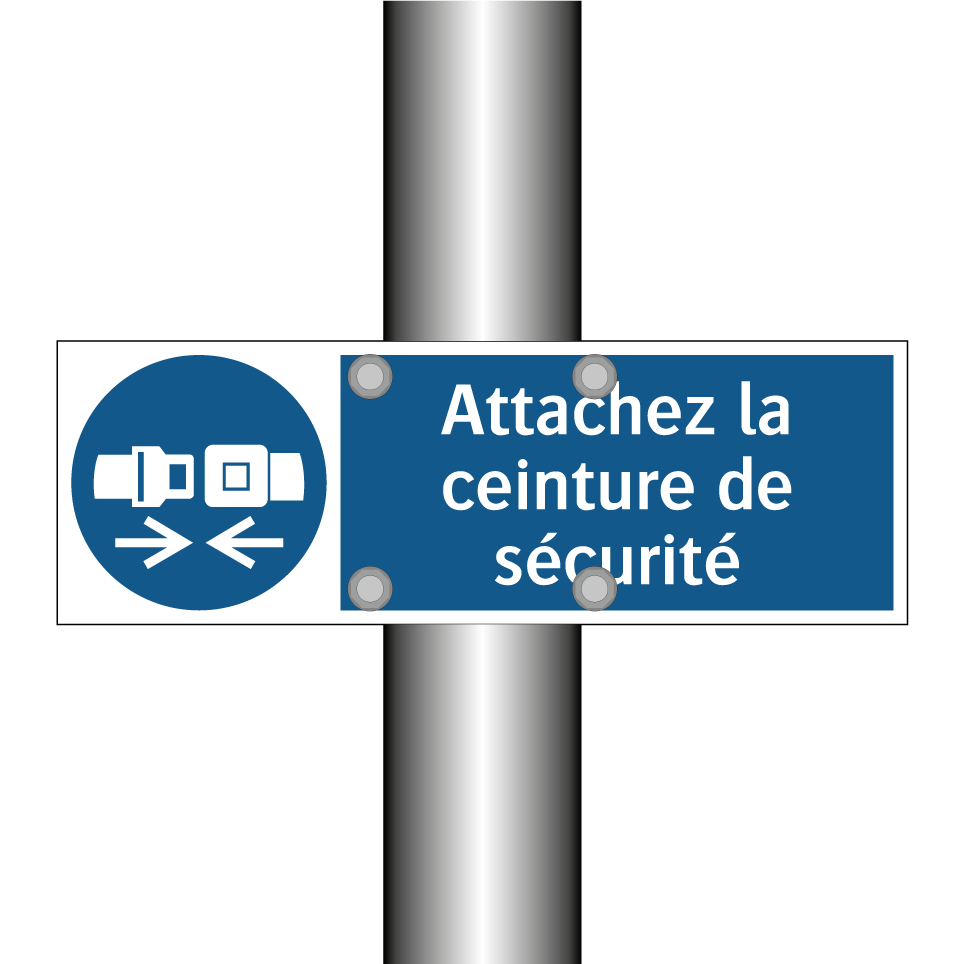 Attachez la ceinture de sécurité
