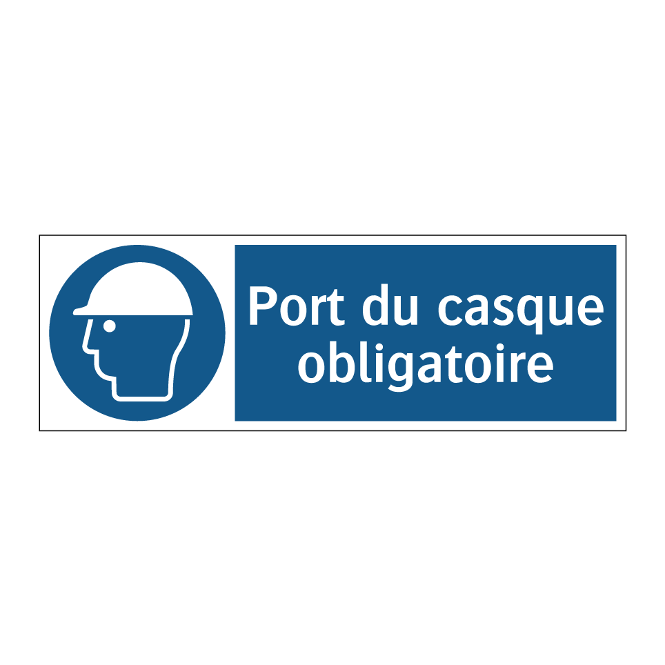 Port du casque obligatoire