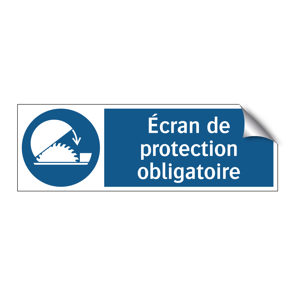 Écran de protection obligatoire