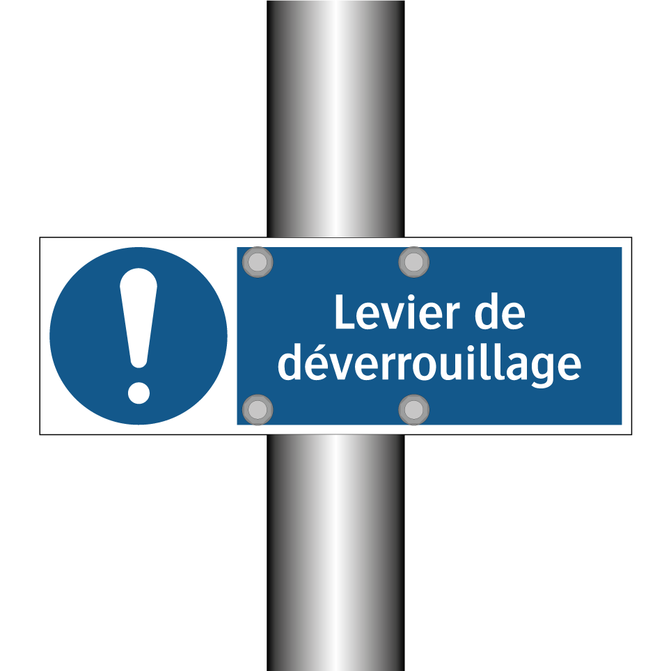 Levier de déverrouillage