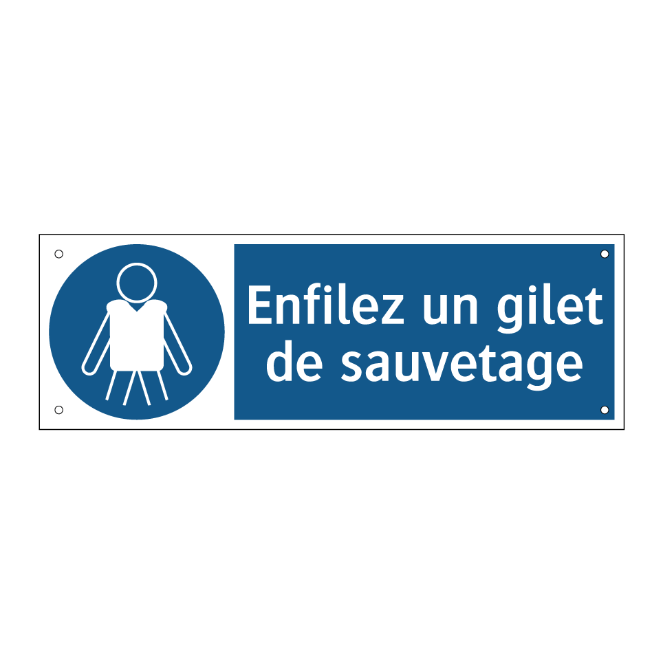 Enfilez un gilet de sauvetage