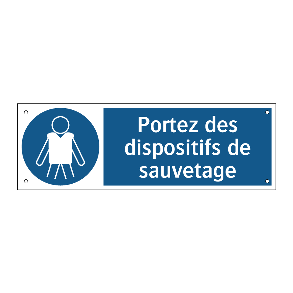 Portez des dispositifs de sauvetage