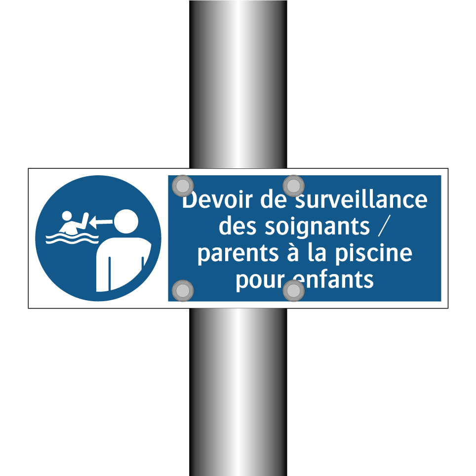 Devoir de surveillance des soignants / parents à la piscine pour enfants