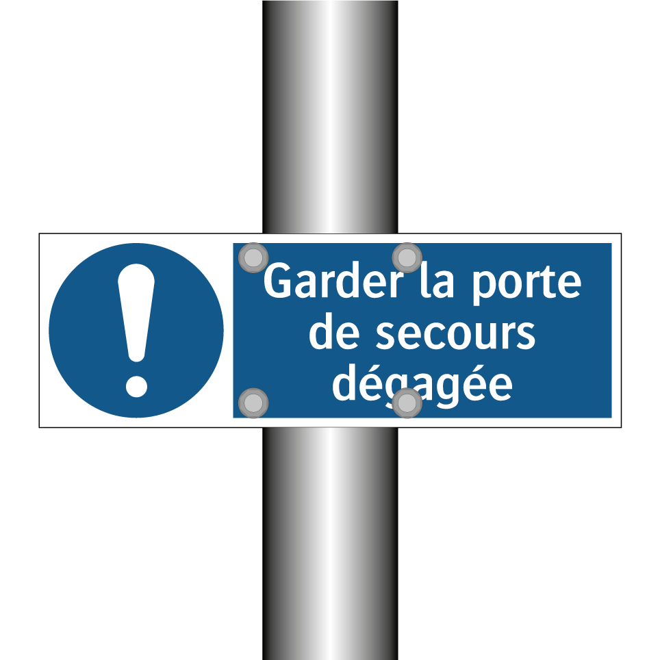 Garder la porte de secours dégagée