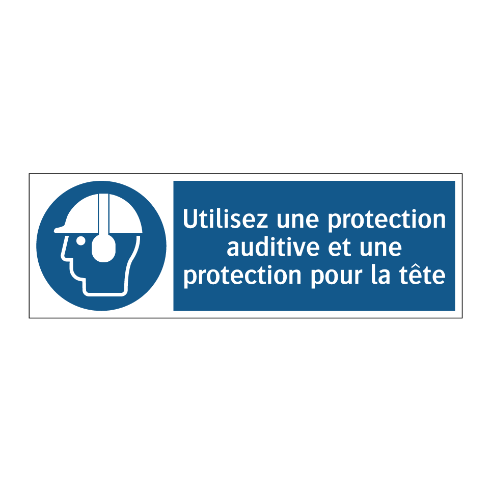 Utilisez une protection auditive et une protection pour la tête